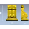 Regal acanthus corbel 3D STL for CNC milling