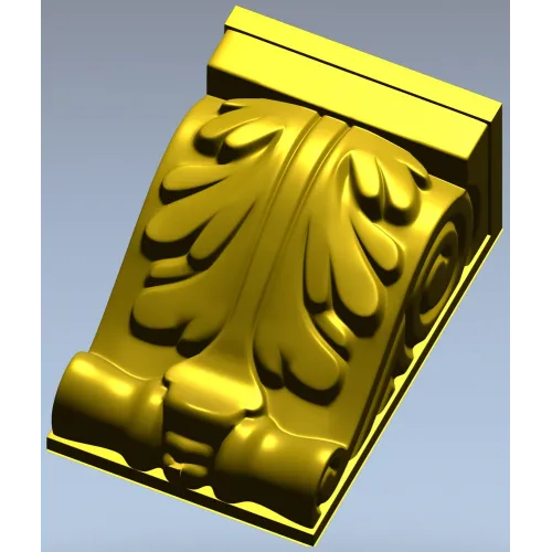 Кронштейн с акантом - 3D модель STL для ЧПУ