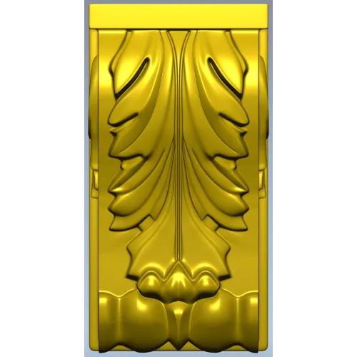 Acanthus Scroll Corbel - STL 3D Model for CNC Milling