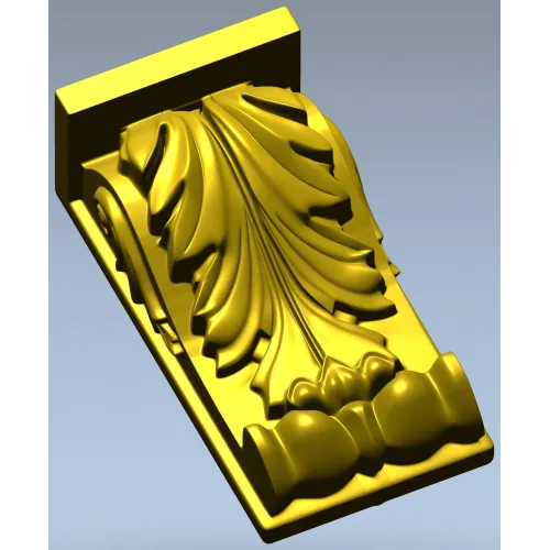 Acanthus Scroll Corbel - STL 3D Model for CNC Milling