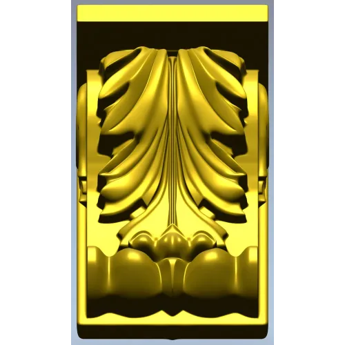 Acanthus Scroll Corbel - STL 3D Model for CNC Milling