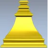 Bellcast decorative bracket - STL 3D model for CNC milling