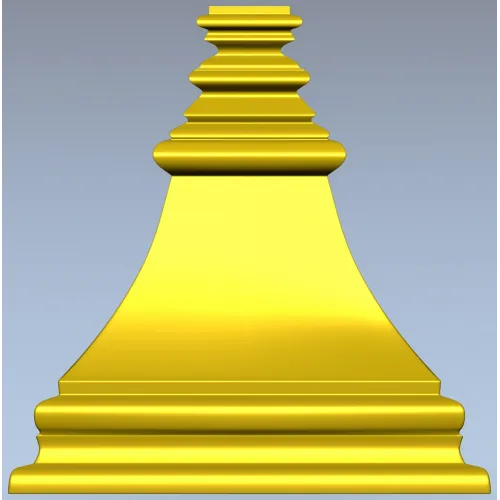 Bellcast decorative bracket - STL 3D model for CNC milling