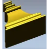 Bellcast decorative bracket - STL 3D model for CNC milling