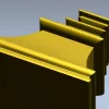 Bellcast decorative bracket - STL 3D model for CNC milling