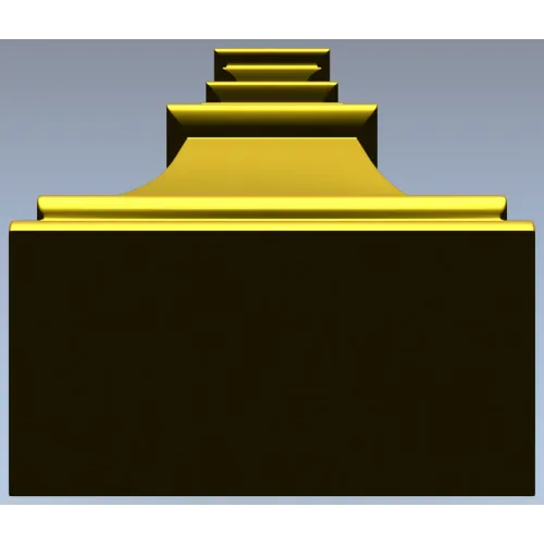 Bellcast decorative bracket - STL 3D model for CNC milling