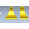 Bellcast decorative bracket - STL 3D model for CNC milling