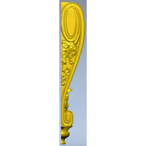 Ornate Acanthus Bracket - STL 3D model for CNC