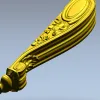 Ornate Acanthus Bracket - STL 3D model for CNC