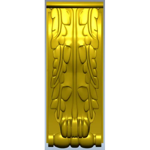 Acanthus Scroll Corbel 3D Model STL for CNC