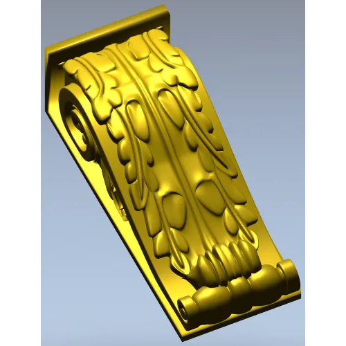 Acanthus Scroll Corbel 3D Model STL for CNC