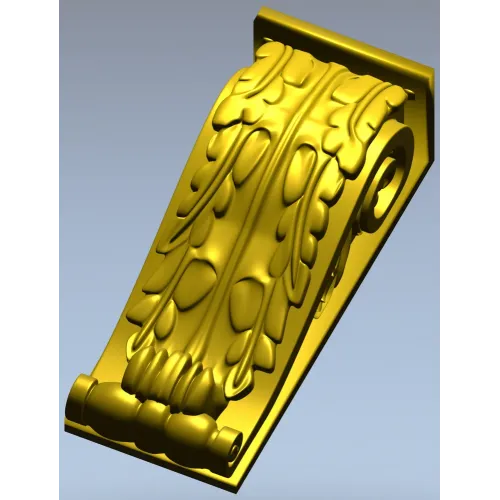 Acanthus Scroll Corbel 3D Model STL for CNC