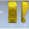 Acanthus Scroll Corbel 3D Model STL for CNC