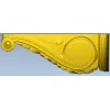 Декоративный кронштейн для фрезеровки - STL модель