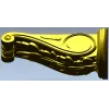 Декоративный кронштейн для фрезеровки - STL модель