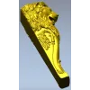 Lion Corbel STL for CNC - High-Relief Decorative Bracket