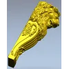Lion Corbel STL for CNC - High-Relief Decorative Bracket