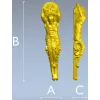 Атлантический кронштейн в барочном стиле - 3D модель STL для ЧПУ