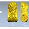 Lion Acanthus Corbel STL 3D model for CNC