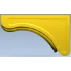 Elegant Serpentine Corner Bracket STL for CNC
