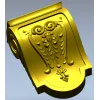 Acanthus Scroll Decorative Bracket STL for CNC Milling