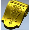Acanthus Scroll Decorative Bracket STL for CNC Milling