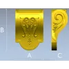 Acanthus Scroll Decorative Bracket STL for CNC Milling