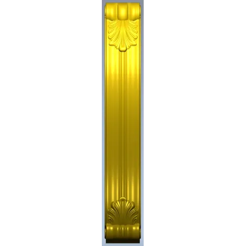 Decorative Shell Scroll Bracket STL for CNC
