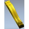 Decorative Shell Scroll Bracket STL for CNC