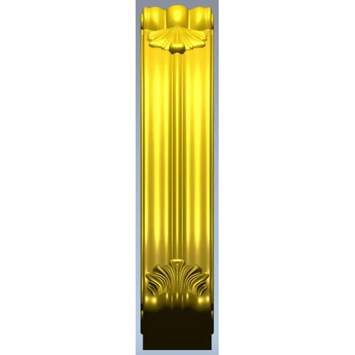 Decorative Shell Scroll Bracket STL for CNC