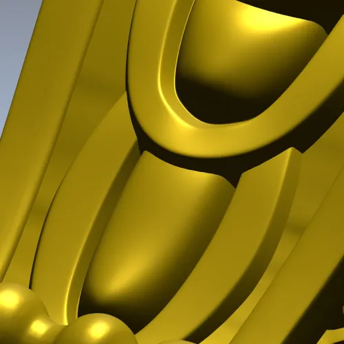 3D модель кронштейна в формате STL - декоративный классический элемент для ЧПУ
