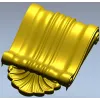Baroque Shell Scroll Bracket - STL 3D model for CNC