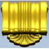 Baroque Shell Scroll Bracket - STL 3D model for CNC