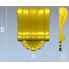 Baroque Shell Scroll Bracket - STL 3D model for CNC
