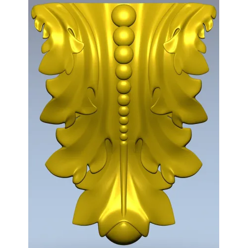Regal Acanthus Bracket - STL 3D Model for CNC