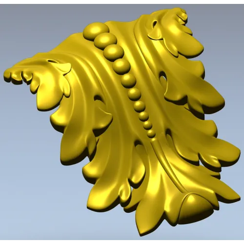 Regal Acanthus Bracket - STL 3D Model for CNC