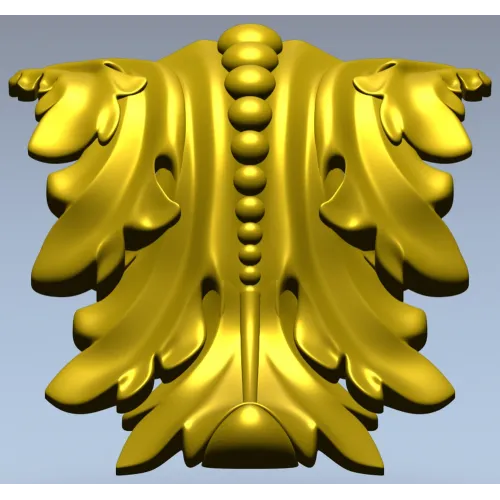 Regal Acanthus Bracket - STL 3D Model for CNC