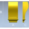 Decorative Corbel STL Model for CNC Milling - Regal Scroll