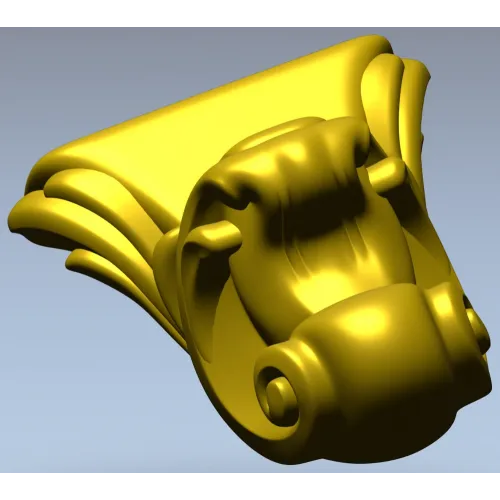Ornate Corbel with Animal Head - STL 3D Model for CNC