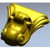 Ornate Corbel with Animal Head - STL 3D Model for CNC
