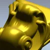 Ornate Corbel with Animal Head - STL 3D Model for CNC
