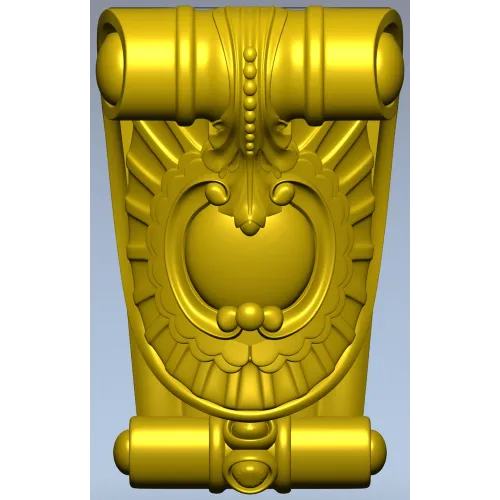 Regal Acanthus Corbel - ornamental STL 3D model for CNC