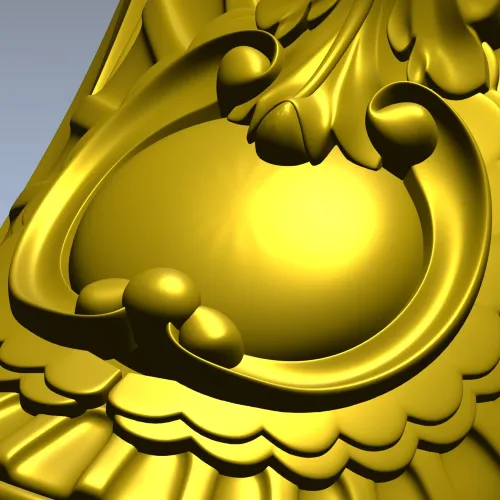 Regal Acanthus Corbel - ornamental STL 3D model for CNC