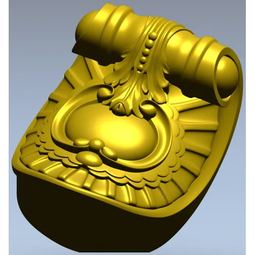 Классический декоративный кронштейн в стиле барокко - 3D модель STL для ЧПУ