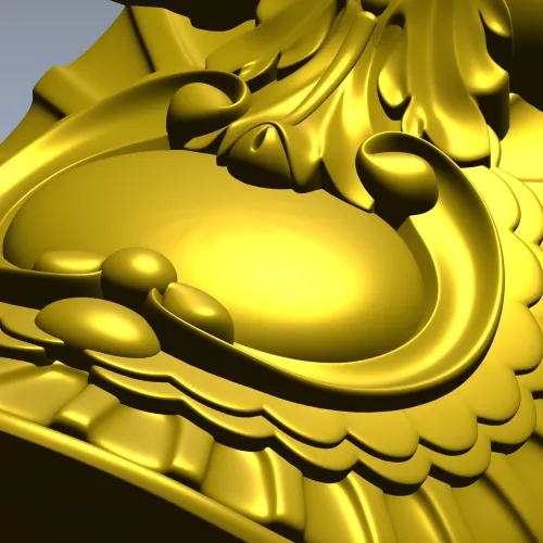 Классический декоративный кронштейн в стиле барокко - 3D модель STL для ЧПУ