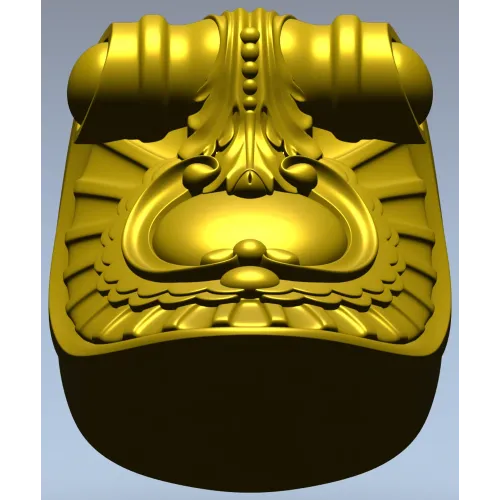 Классический декоративный кронштейн в стиле барокко - 3D модель STL для ЧПУ