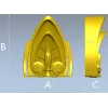 Кронштейн "Лилия" - 3D модель STL для ЧПУ