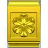 Petalcrest Plaque - STL 3D model for CNC milling
