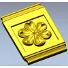 Petalcrest Plaque - STL 3D model for CNC milling