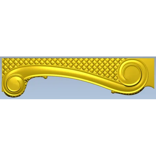 Ornate Scroll Bracket STL for CNC Router